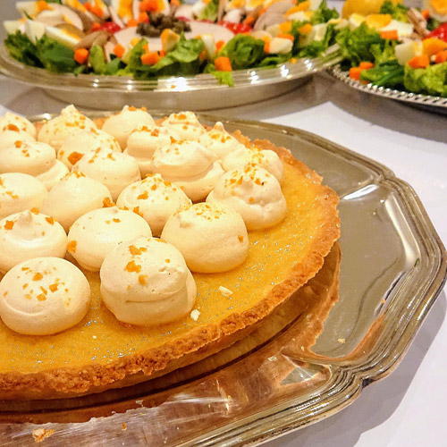 Tarta inglesa de limón con merengue gratinado